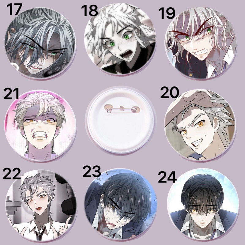 Huy hiệu hình Dark Moon the blood altar 3 cái khác nhau/ Huy hiệu anime Dark Moon the blood altar