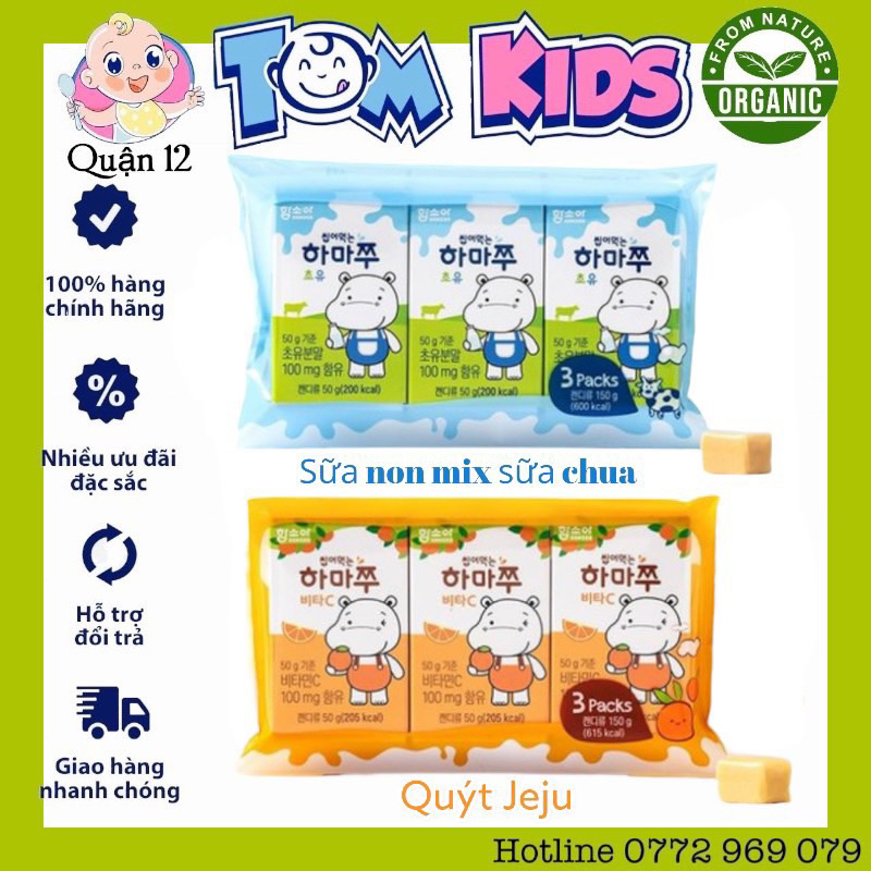 Kẹo sữa non Hàn Quốc hamsoa cho bé
