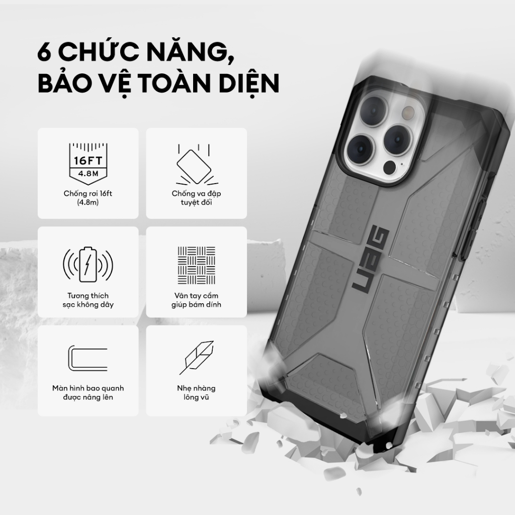 Ốp Lưng Chống Sốc UAG Plasma Cho iPhone 15 Pro Max [6.7 INCH]