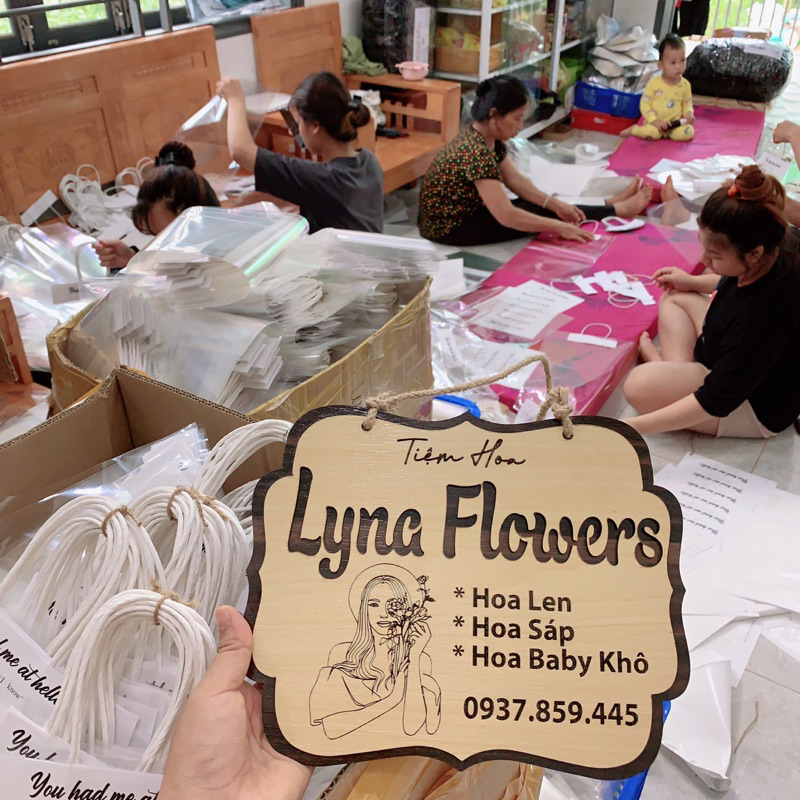 Túi Bóng Kính Trong Suốt Đựng Hoa Len, Hoa Sáp , Hoa Tươi nhiều size