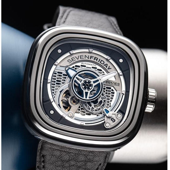 Đồng Hồ Cơ Nam Sevenfriday PS1/01, Máy Miyota Nhât Bảo Hành 2 Năm, Full Box Hộp, Sách, Thẻ, Khăn, Dây Cáou Tặng, Sticker