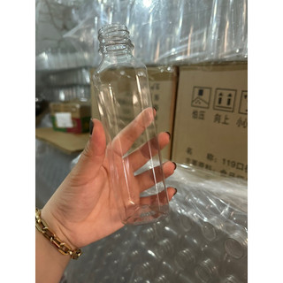 (HÀNG SẴN) 1 chai nhựa vuông/ tam giac/tron 330ml KÈM NẮP