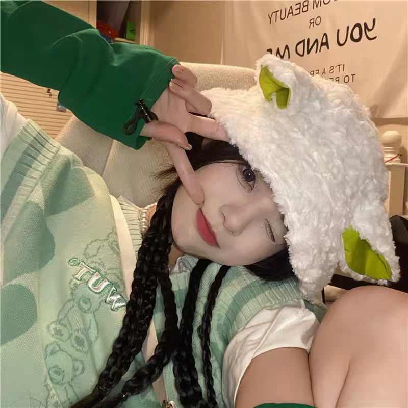 Mũ Lông Tai Cừu Siêu Mềm Mịn Cực Xinh