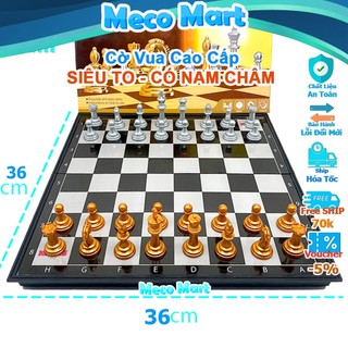Quân hậu, bộ cờ vua nam châm siêu to 36cm, chính hãng việt nam, quân cờ vàng bạc cực đẹp