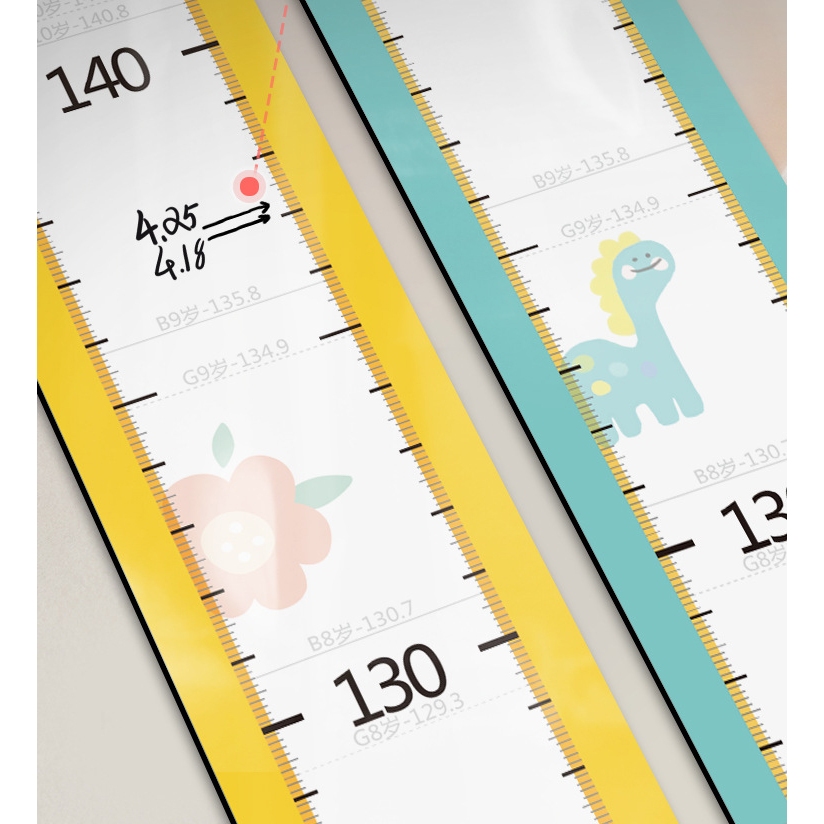 Decal Dán Tường Thước Đo Chiều Cao Họa Tiết Đáng Yêu Cho Bé