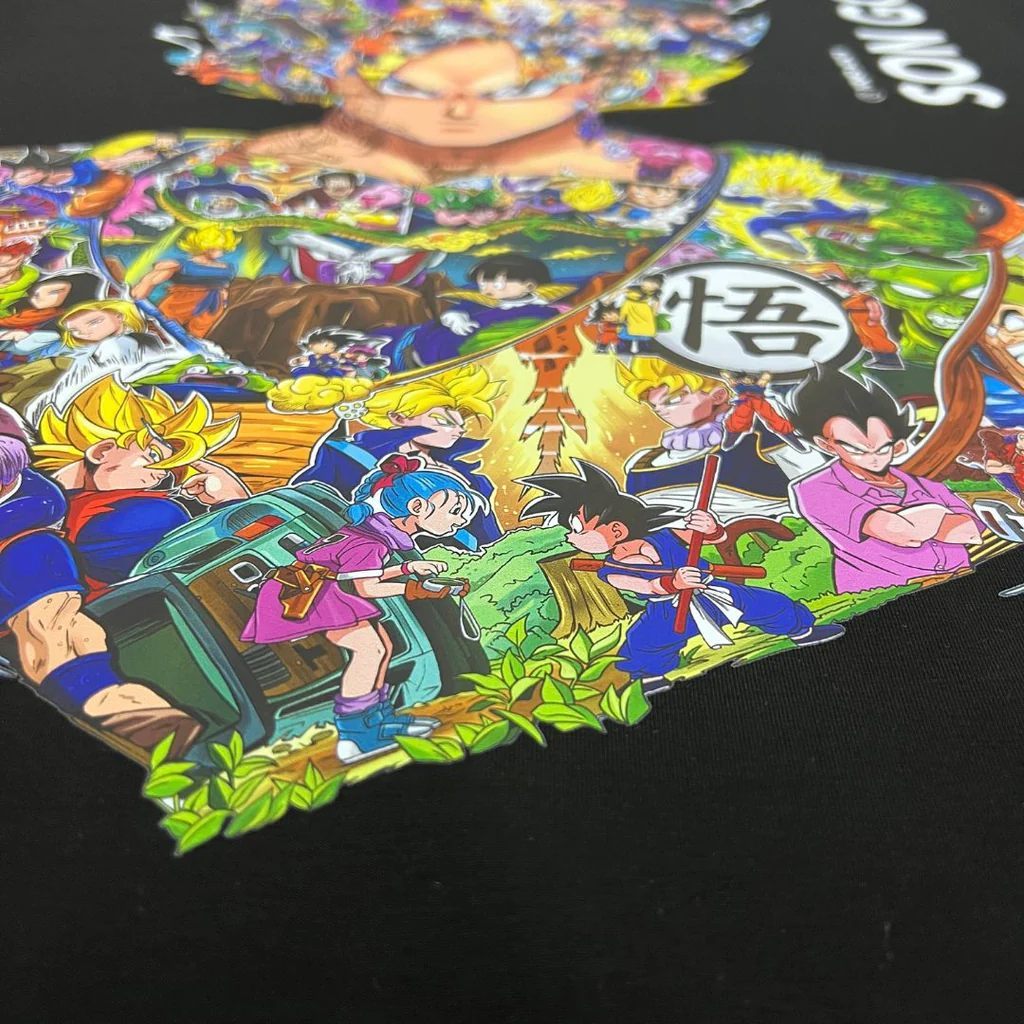 Áo thun Goku nam,nữ chất liệu cotton 100%, màu đen hoặc trắng phiên bản có màu từ thương hiệu Turned Ninja