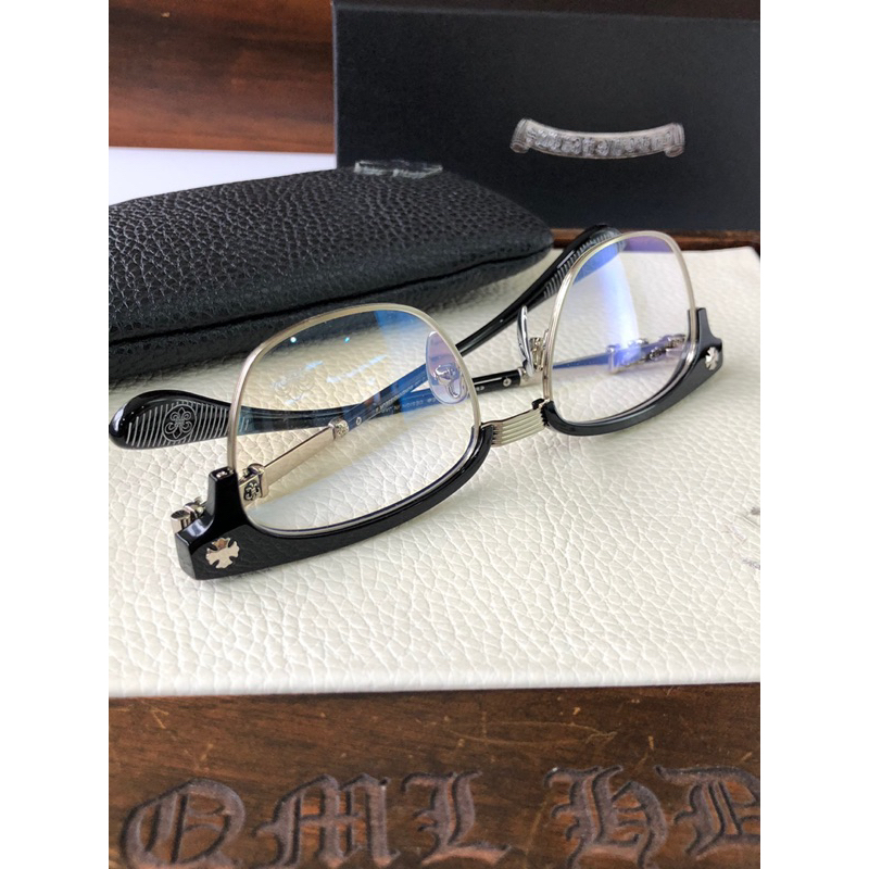 Kính mắt cao cấp nửa vành gọng kính chromehearts BONENNOISSEUR fullbox