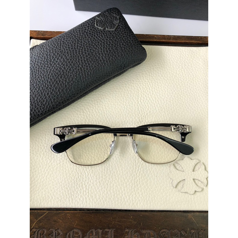 Kính mắt cao cấp nửa vành gọng kính chromehearts BONENNOISSEUR fullbox