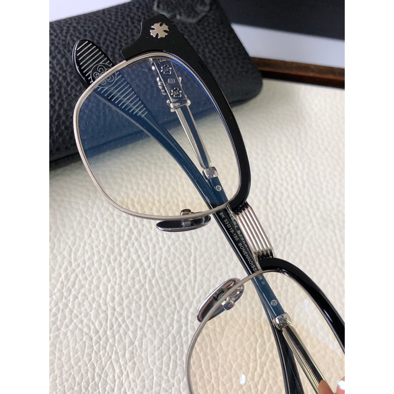 Kính mắt cao cấp nửa vành gọng kính chromehearts BONENNOISSEUR fullbox