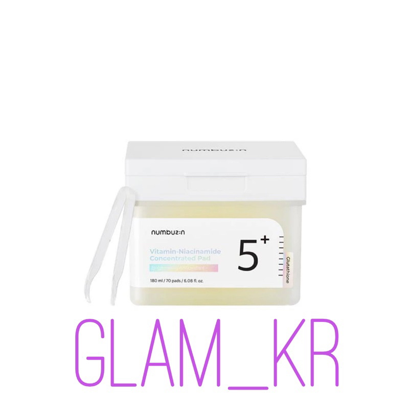 Miếng toner numbuzin No.5 Vitamin-Niacinamide Concentrated Pad 180ml