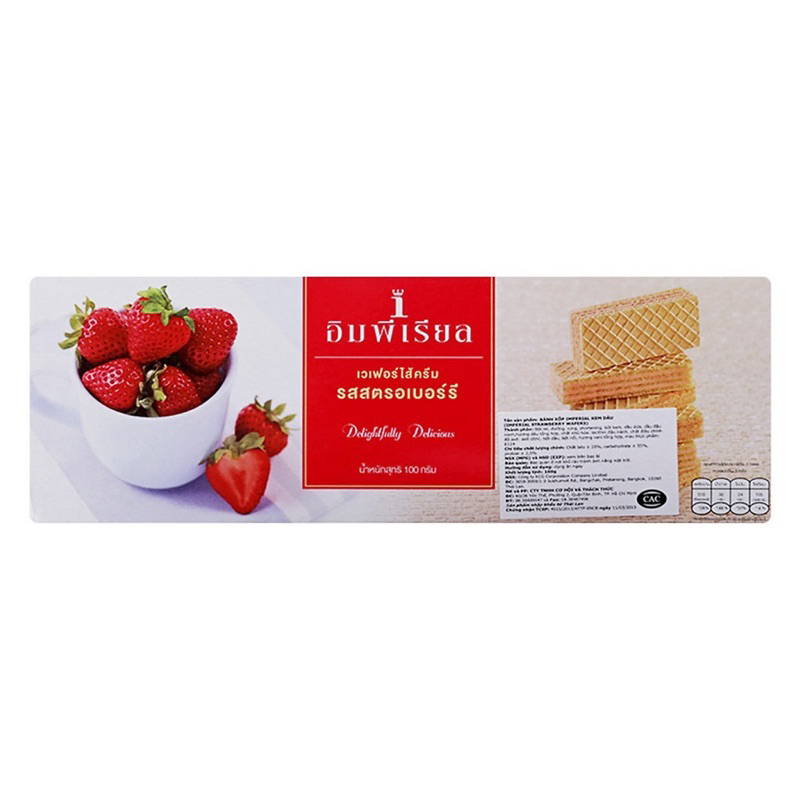 Bánh xốp nhân kem Imperial Thái Lan 100g