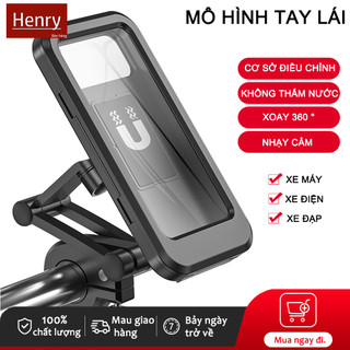 Giá Kẹp Giá Đỡ Điện Thoại Đi Xe Máy Xe Đạp Chống Nước Xoay 360 Độ