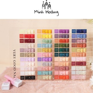 Set sơn gel Very Good Nail 44 màu chai 15ml ( tặng kèm bảng màu + base + top )