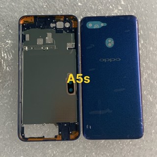 Nắp lưng +viền Oppo A5s (gồm lưng +,viền+phím+ kính camera)
