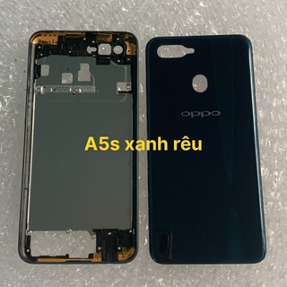 Nắp lưng +viền Oppo A5s (gồm lưng +,viền+phím+ kính camera)