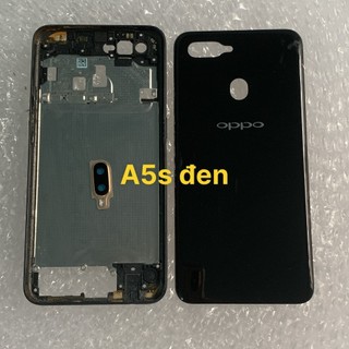 Nắp lưng +viền Oppo A5s (gồm lưng +,viền+phím+ kính camera)