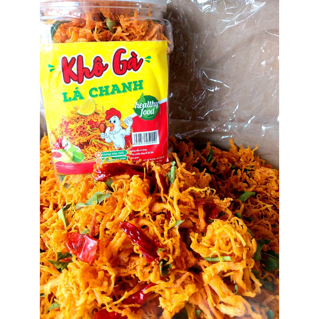 Khô gà lá chanh xé cay 50gram GIÁ DÙNG THỬ - Thịt Gà sấy tẩm vị Loại 1 - Shop ăn vặt 94