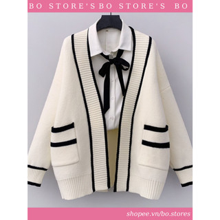 Áo cardigan len dày dáng rộng freesize mặc thu đông kiểu dáng mới nhất 2024
