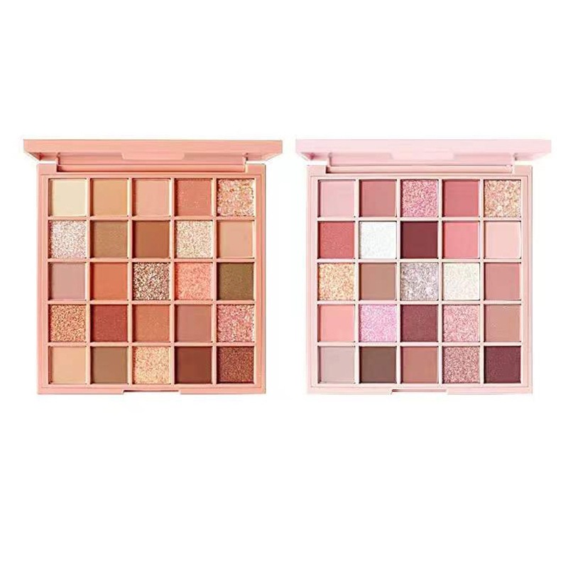 Bảng phấn mắt nội địa Trung 25 ô mịn lì K'APEINE, Phấn mắt nhũ lì 25 ô tông màu trendy mềm và mịn dễ tan lâu trôi