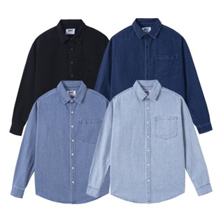 Áo Sơ Mi Denim Nam Dekace Cao Cấp Vải Dày Co Giãn SMDE