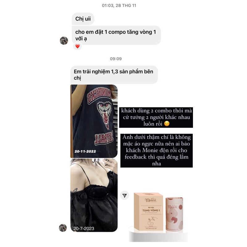 Kẹo mầm collagen Mónie hỗ trợ tăng vòng 1 HM