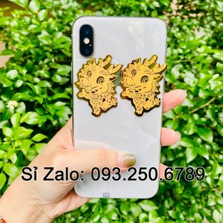 🌟HOT 2024🌟 Miếng Dán Rồng Thần Tài và Mèo thần tài Vàng Hút Tài Lộc Dùng Dán Điện Thoại
