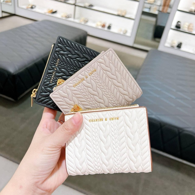 Ví gập mini CNKei top zip wallet