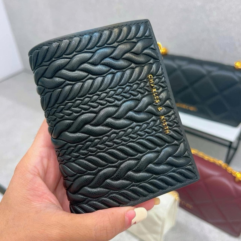 Ví gập mini CNKei top zip wallet