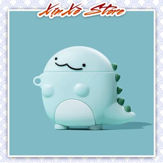 Ốp bảo vệ Airpod 2/3/Pro/Pro2 KHỦNG LONG SMILE kèm móc khóa cao cấp - XỊN XÒ Store