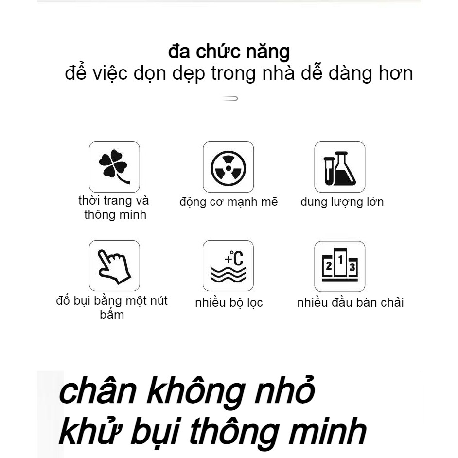 🔥🔥Máy Hút Bụi Gia Đình Mẫu Mới 2023 1601  3 Chân Cắm Máy hút bụi miễn phí dọn dẹp nhà cửa