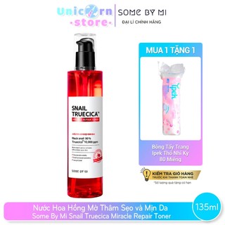(T10/2024) Nước Hoa Hồng Mờ Thâm Sẹo và Mịn Da Some By Mi Snail Truecica Miracle Repair Toner 135ml