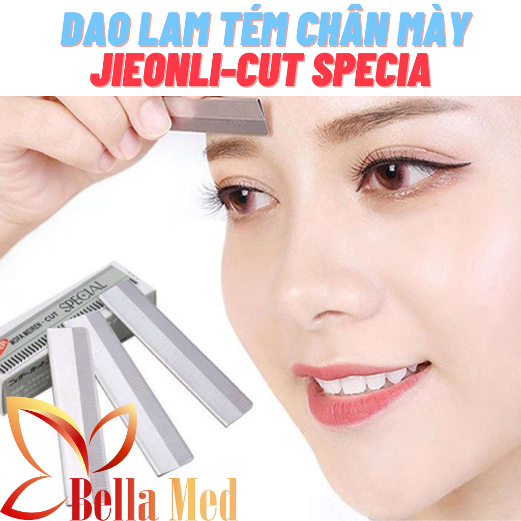 Dao lam tém chân mày Jieonli-cut special bằng thép không rỉ hàng siêu chất lượng - siêu bén