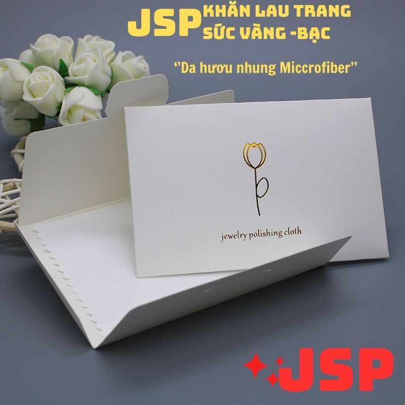 Khăn lau trang sức vang bac đá quy khăn lau kính mắt đồ trang sức khăn lau kính điện thoại cao cấp JSP.