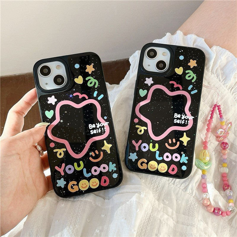 ỐP IPHONE FULL VIỀN HOẠ TIÉT BE YOURSELF