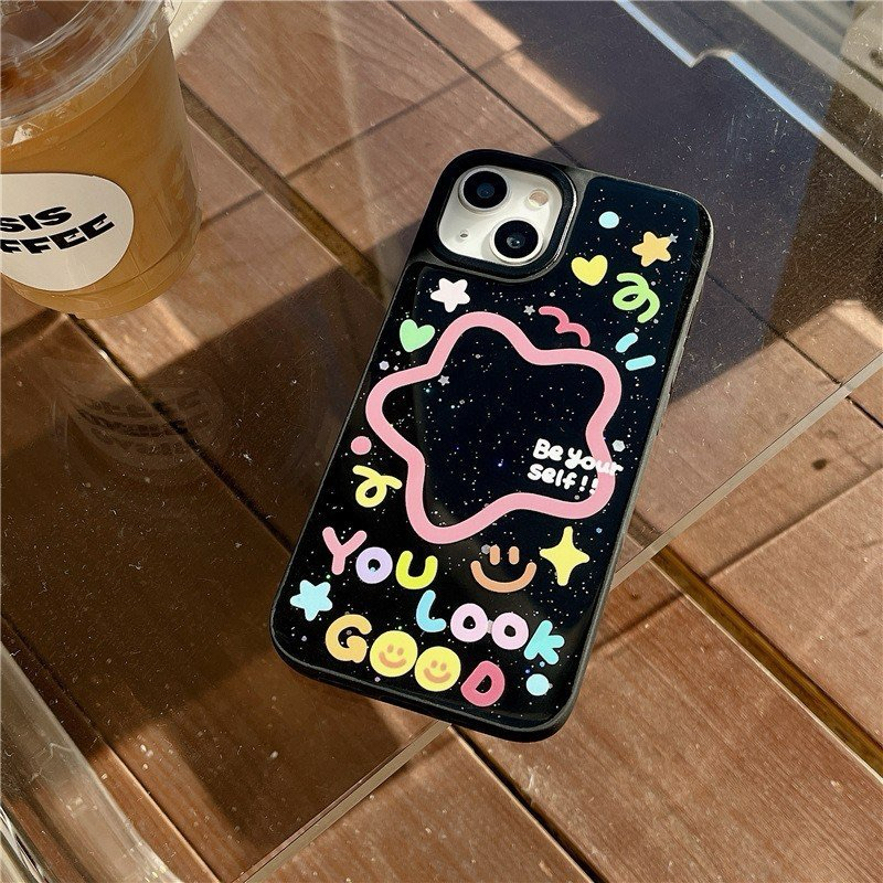 ỐP IPHONE FULL VIỀN HOẠ TIÉT BE YOURSELF