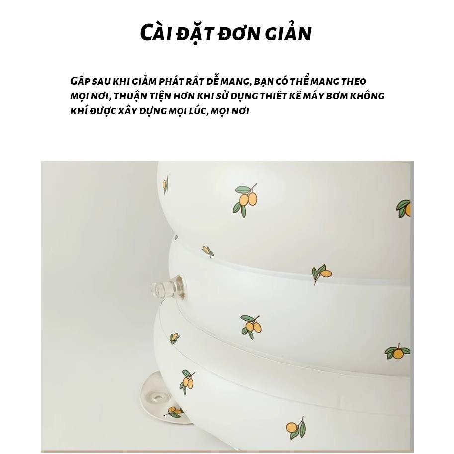 Ghế tập ngồi cho bé,Ghế hơi tập ngồi bơm hơi tự động hàng chính hãng