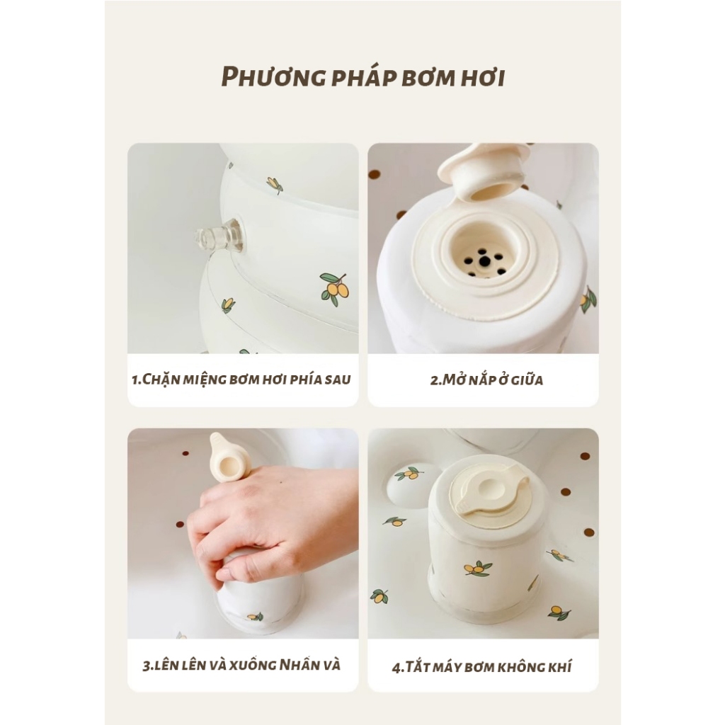 Ghế tập ngồi cho bé,Ghế hơi tập ngồi bơm hơi tự động hàng chính hãng