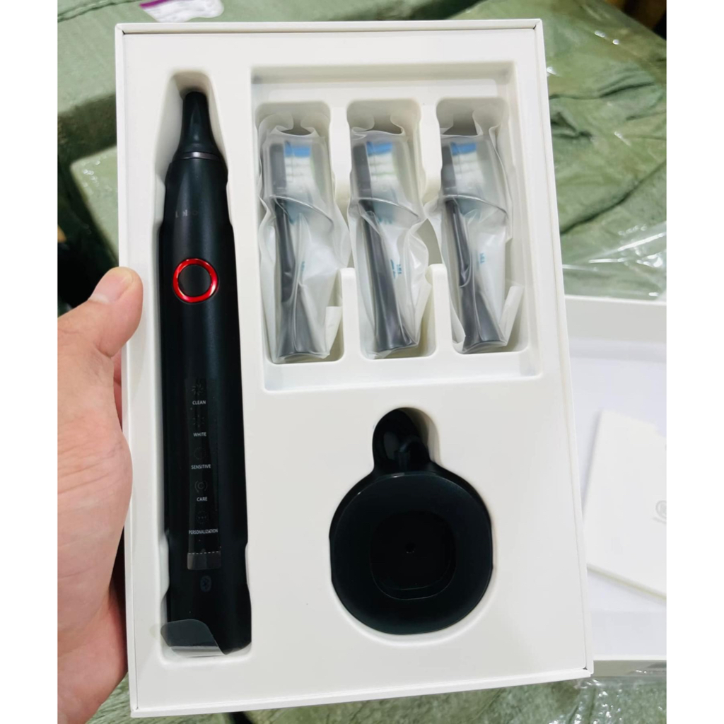 Bàn chải điện Huawei HiLink Lebooo 5 chế độ hàng nội địa chính hãng - Kèm 3 đầu bàn chải + sạc