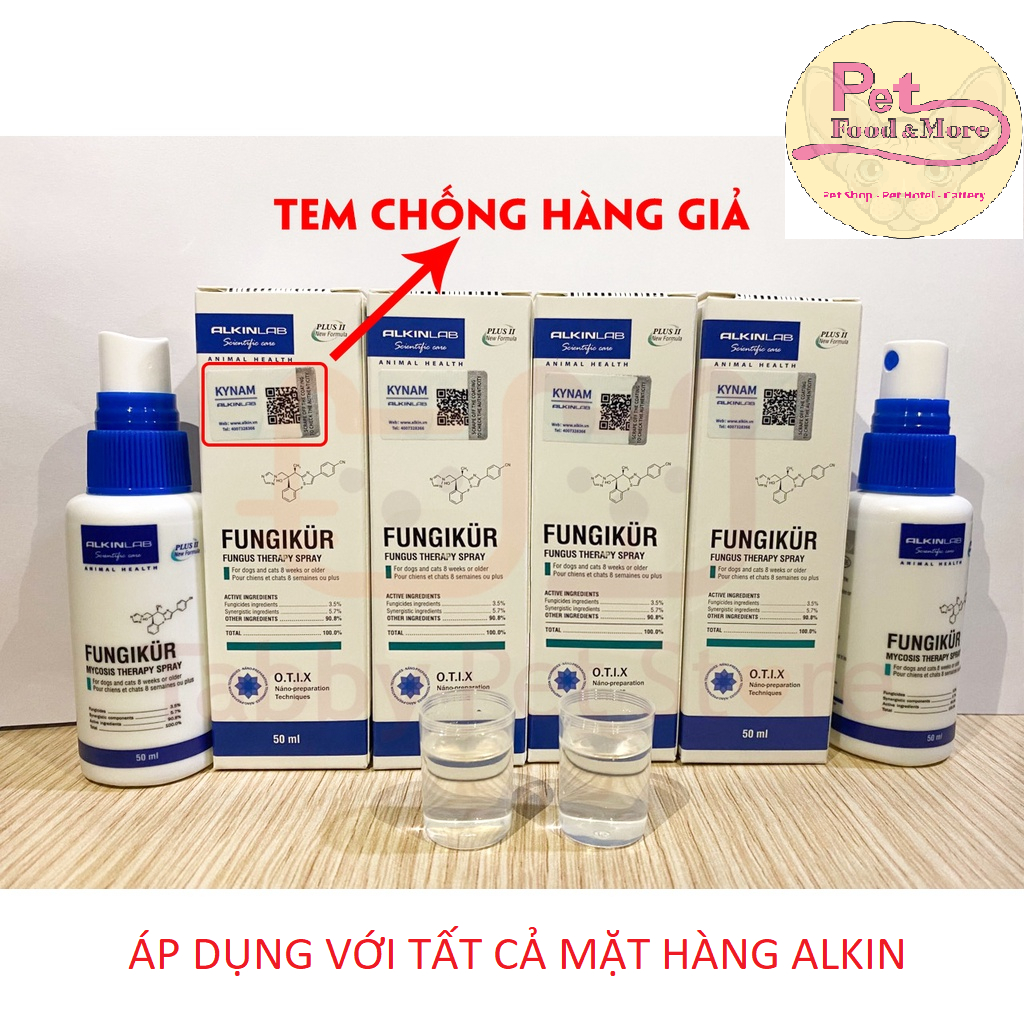 Alkin Fabricil - Thuốc Phun Chữa Ngứa Da - Mẩn Đỏ Da - Viêm Da Có Mủ ở Chó Mèo