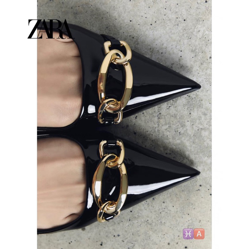 Giày sục zar mấu mới 2023_ sục dáng sandanl hottren phong cách nhẹ nhàng _Giày sục khoá xích gót 3cm