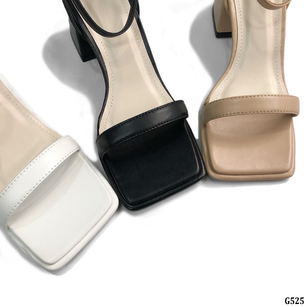 Sandal Quai Mảnh 6p Gót Vuông Basic TODAY STYLE G525 Sang Trọng