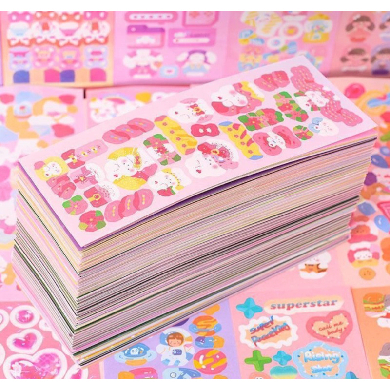 Sticker lấp lánh siêu cute