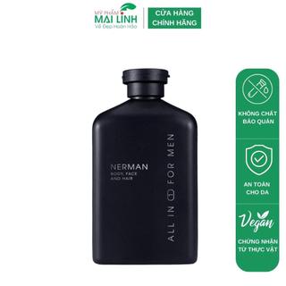 Sữa Tắm Gội Hương Nước Hoa Cao Cấp Gentleman 3 in 1 NERMAN 350ml