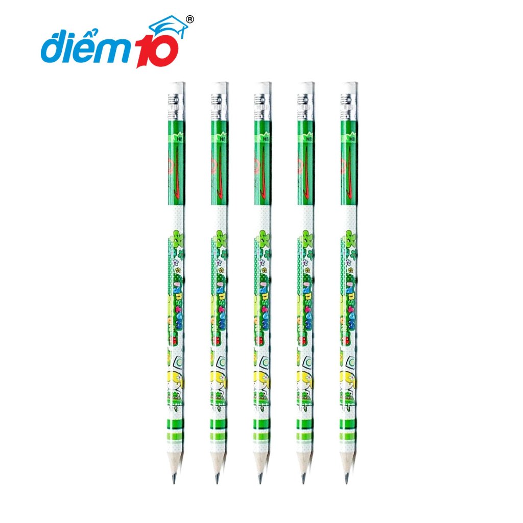 Combo 10 Bút chì gỗ Điểm 10 TP-GP012|Giao màu ngẫu nhiên