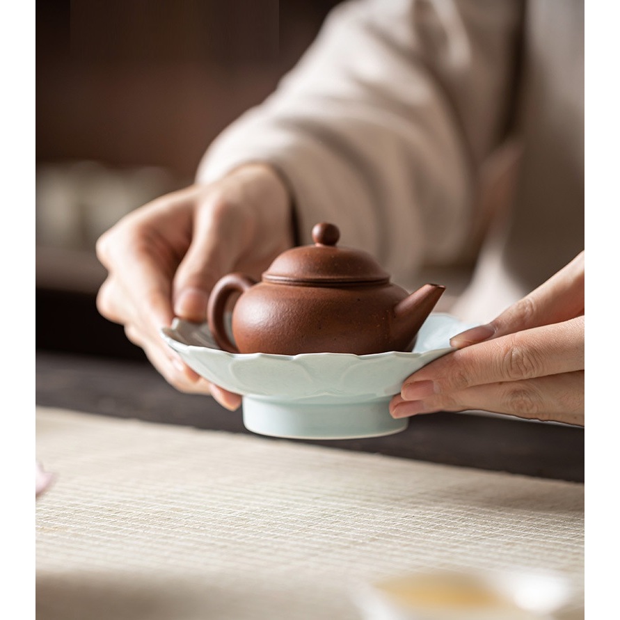 Đĩa Sứ Đức Hóa Đựng Trái Cây Đồ Khô Bánh Trên Bàn Trà