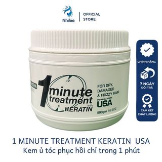 1 Minute Treatment Keratin Alphatra Classic Usa NL246 kem ủ tóc 1 phút phục hồi tóc công nghệ mỹ 500g- NHILEE