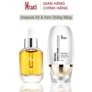 [HuGi] Ampoule X3 + Kem Chống Nắng Phổ Rộng Chính Hãng HuGi Beauty