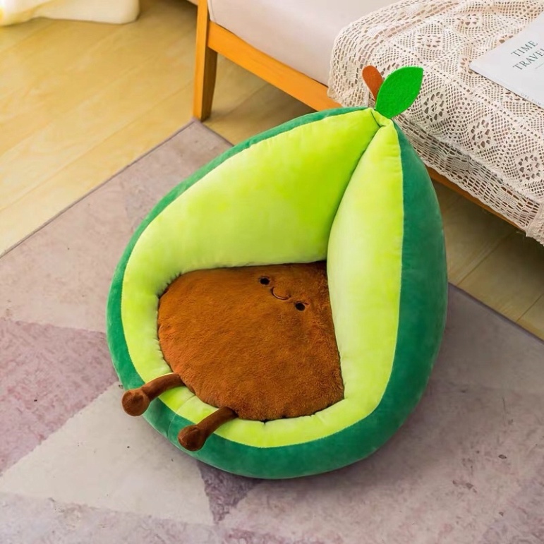 Ghế bệt, ghế lười mini cho bé hình trái bơ dễ thương decor trang trí phong cách Hàn Quốc