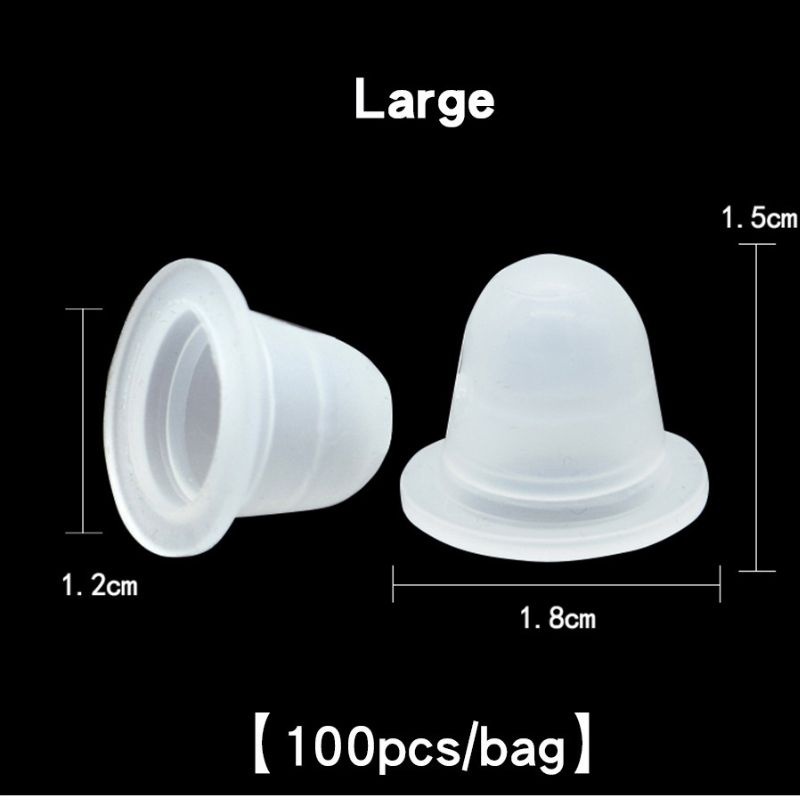 Hũ  silicon đựng mực phun xăm ,keo nối mi, sáp điêu khắc loại to và nhỏ