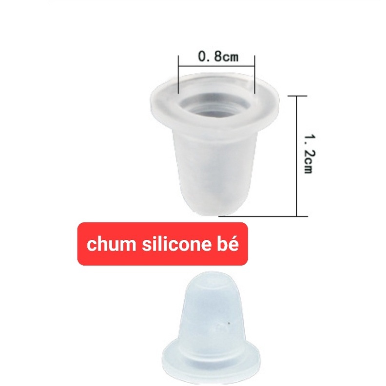 Hũ  silicon đựng mực phun xăm ,keo nối mi, sáp điêu khắc loại to và nhỏ